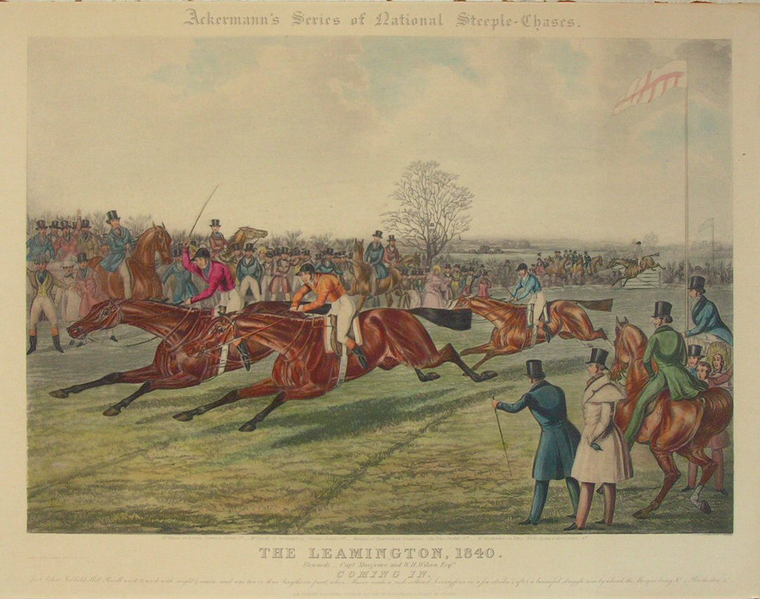 Aquatint - The Leamington, 1840. Coming In. - Hunt